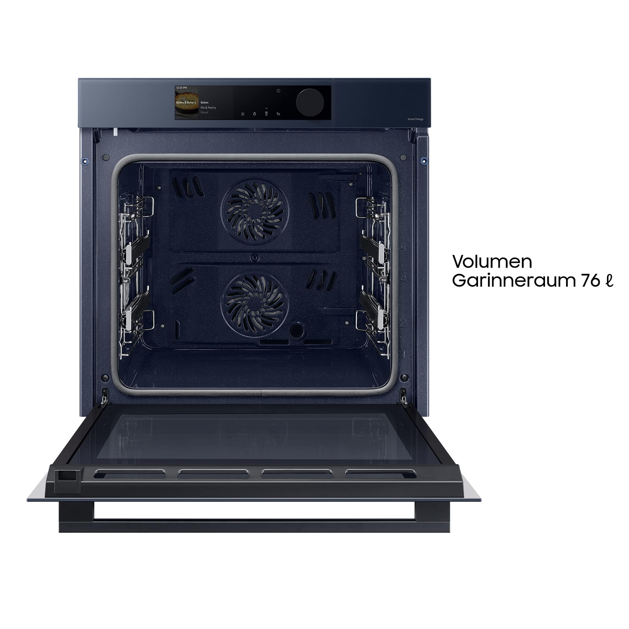 Samsung NV7B6675CDN/U1 Einbaubackofen,76 ℓ, Dual Cook Flex, Pyrolytische Selbstreinigung, SmartThings Cooking, XXL-Garraum 4