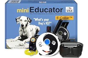 E-Collar - ET-300ZEN - 1/2 Mile Remote Waterproof Trainer Mini Educator - Static, Vibration and Sound Stimulation Collar with