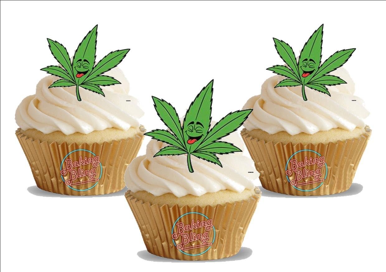 12 X Funny Hash Weed Leaf Fun Novelty Birthday Premium Stand Up