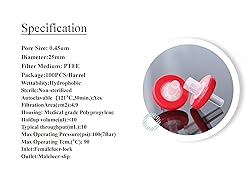 zoomto Syringe Filters Hydrophobic PTFE Membrane