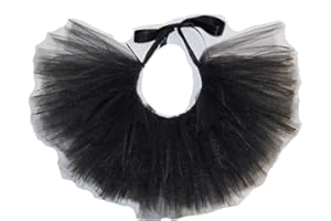PAWPATU Handcrafted in USA Black Tulle Tutu for Medium Dogs