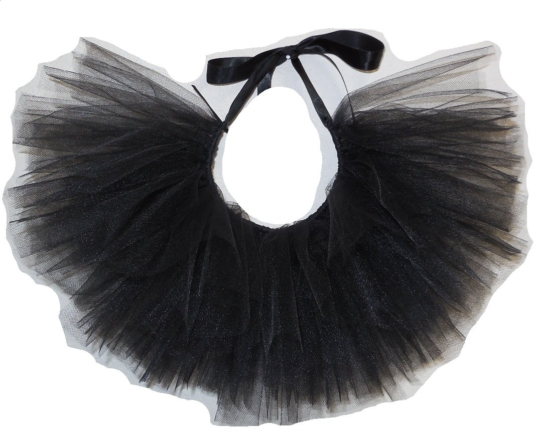 Pawpatu Handcrafted in USA Black Tulle Tutu for Small Dogs