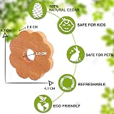 Zidina Moth Repellent Cedar Wood Rings 30 Pack with Organic Cedar Oil view 3
