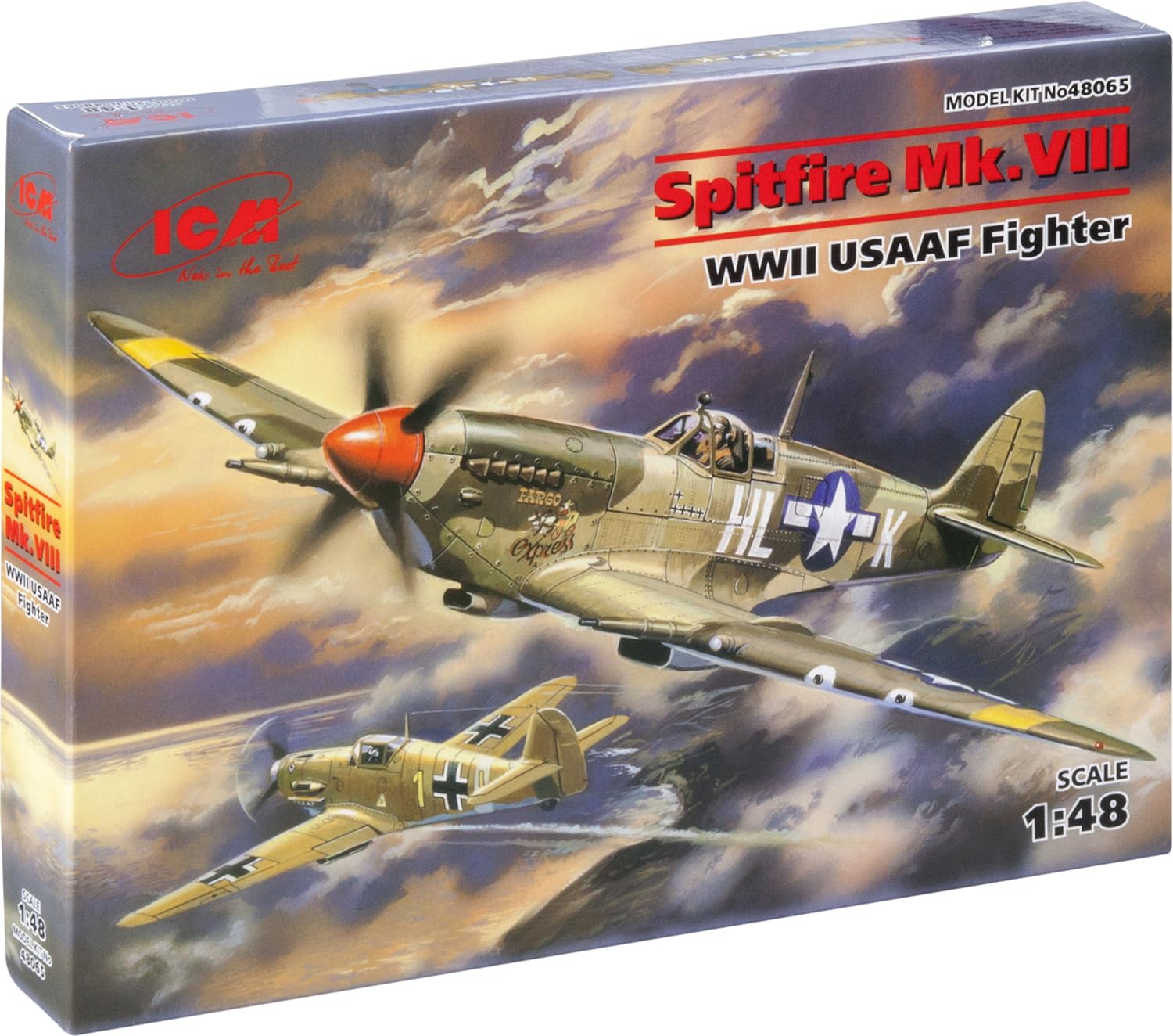 ICM 1:48 - Spitfire Mk.VIII, WWII USAAF Fighter