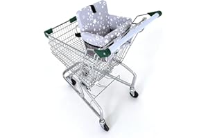 GEESEBUY 30x20cm Baby Shopping Cart Cover - & Chair Seat Cover Protector Universal Fit for Grocery Carts, Restaurant Chairs，Restaurant Seats, and Park Swings-Girl & Boy