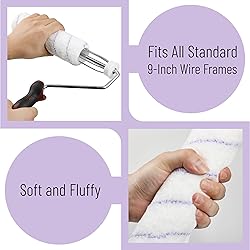 Bates- Paint Roller Covers, 9", Purple Stripes, 5