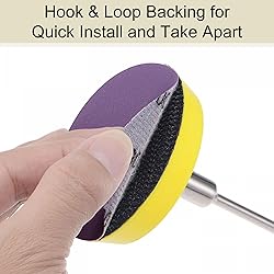 uxcell 30Pcs 3-Inch Purple Sanding Discs 5000 Grits
