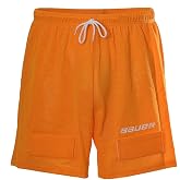 PG Sports Bauer Hockey Core Mesh Jock Shorts | Includes Cup and Hook and Loop Tabs to hold Socks in Place