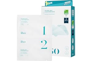 ilso Natural MILD Clear Nose Patch/Blackhead Remover for Nose/Targets PORES & PIMPLES/Facial Skin Care/Dermatologist Approved/Korean Skin Care to Absorb Acne Nose GUNK (5 PCS)