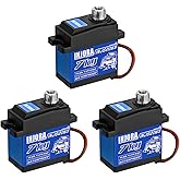 INJORA 7KG 2065 Digital Servo Waterproof High Voltage Sub-Micro Shift Servo for TRX4 TRX6 SCX10 III 1/10 RC Crawler Car,3PCS