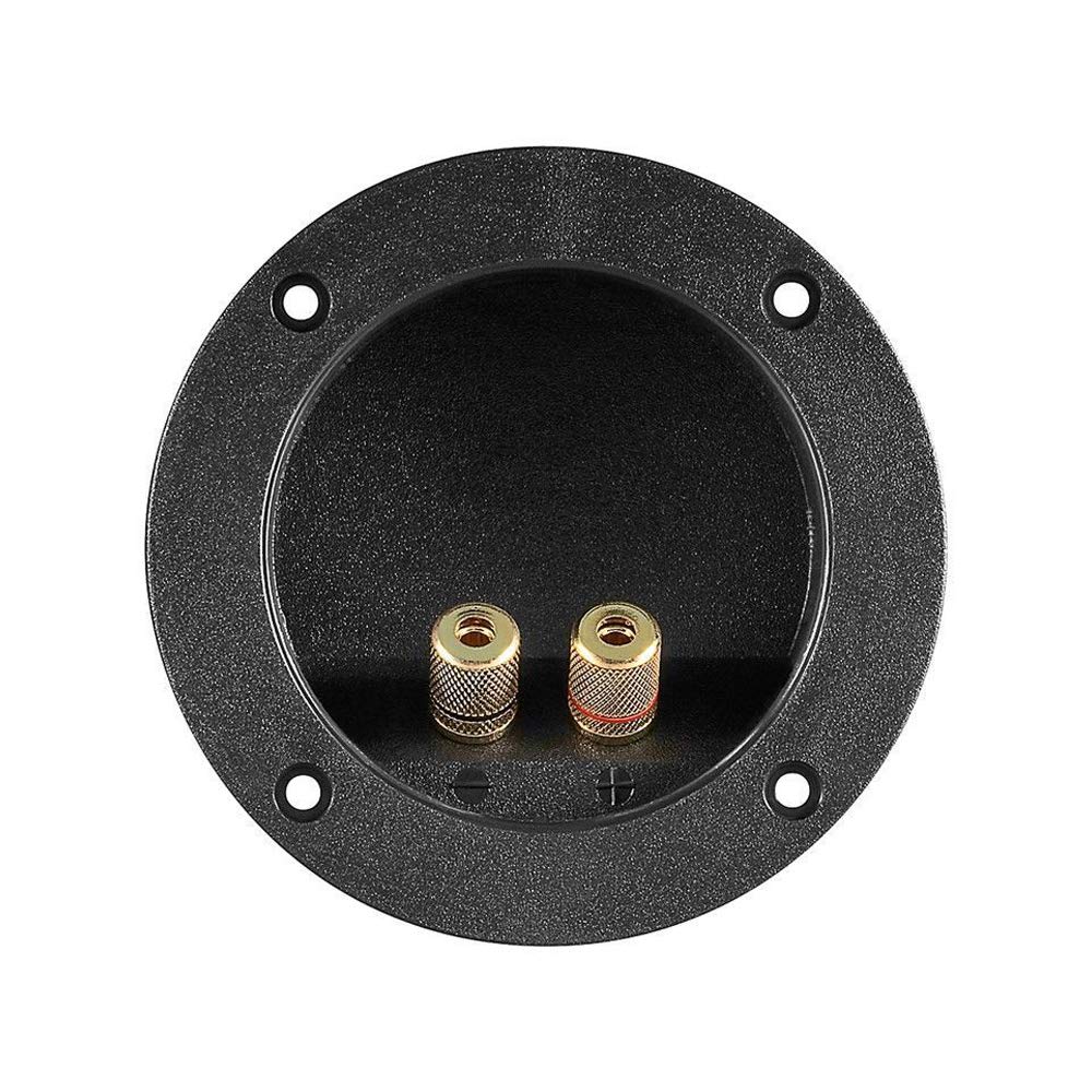 Wentronic Speaker terminal,2 poles, red/black round with colored rings LK 02 RG