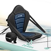 BRANTMAKER Thickened Kayak Seat, Paddle Seat with 3 Color | Extra-Thick Cushion, High-Back Support, Secure Fit, Large Splash-Resistant Storage Bag, 120 kg Load Capacity