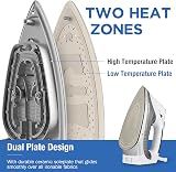 BEAUTURAL 2400W Steam Iron with LCD Display & Double Ceramic Soleplate view 3