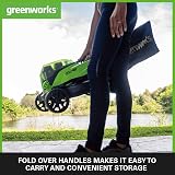 Greenworks 48V Cordless Lawnmower Twin Battery 36cm 40L Bag 210m² view 6