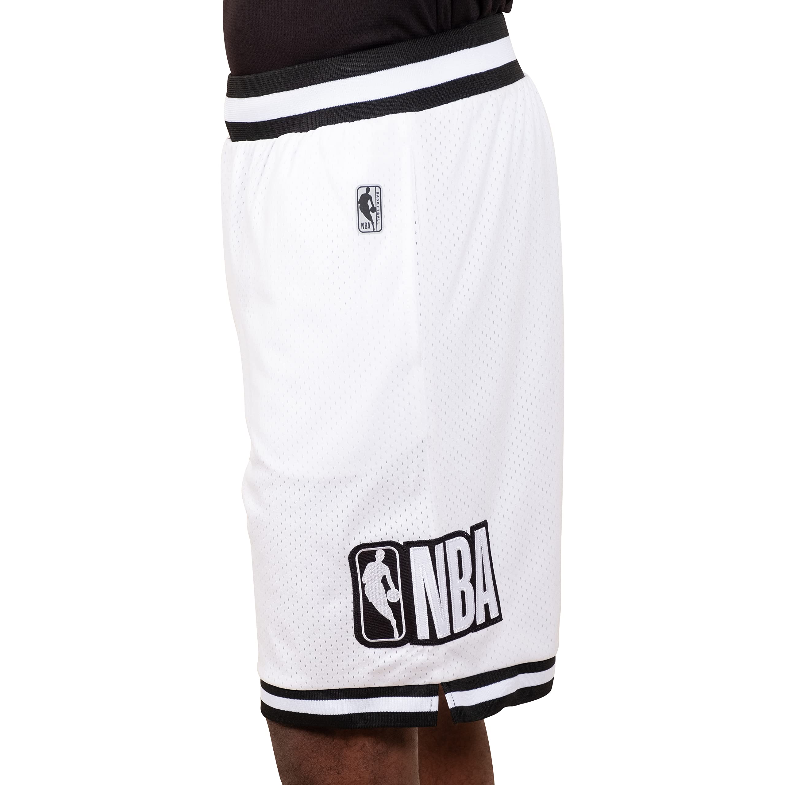 Ultra Game Men's Chrome Basketball shorts, White, XL UK