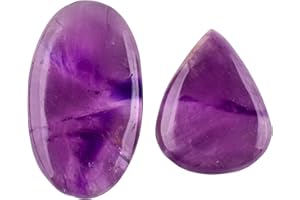 Natural Amethyst Gemstones and Crystals Cabochon Lot, DIY Jewelry Making Loose Gemstones, Chakra Healing Crystals, Wire Wrapp