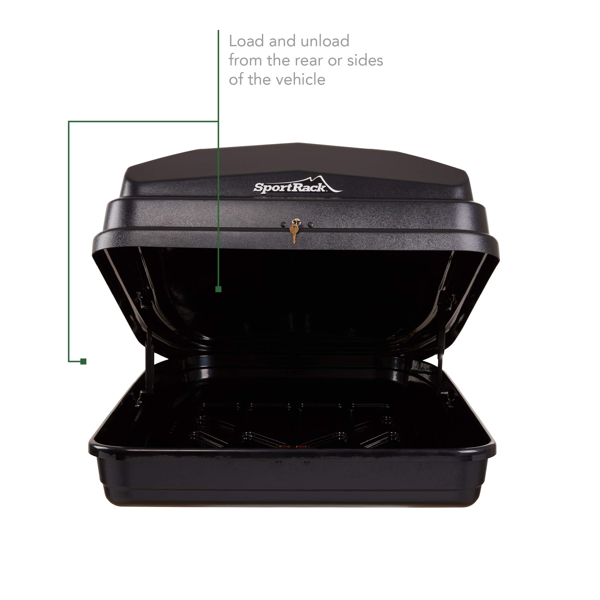 SportRack Vista XL Rear Opening Cargo Box,Black