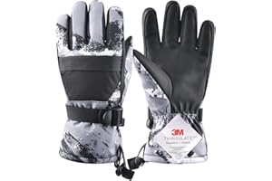 JEELAD Kids Ski Snow Gloves Toddler Winter Gloves Windproof Snowboard Gloves for Boys Girls