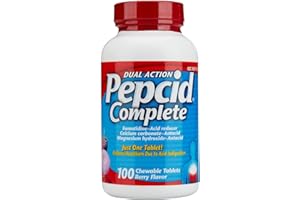 Pepcid Complete Dual Action Chewable Tablets Berry Flavor (100 Count)