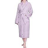 PAVILIA Robes For Women, Fleece Soft Fluffy Bathrobe, Plush Cozy Long Spa Robe