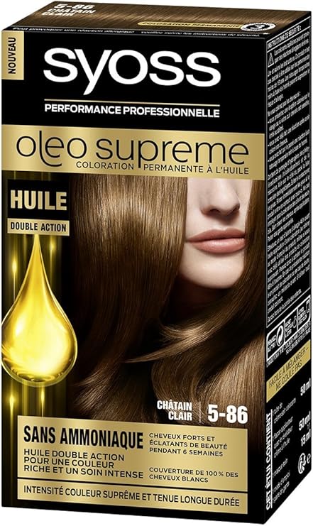 Syoss Oleo Supreme Coloration Permanente Cheveux 5 86 Chatain Clair Amazon Fr Beaute Et Parfum