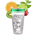 Perfect Settings 100 Pack 16oz Clear Plastic Green