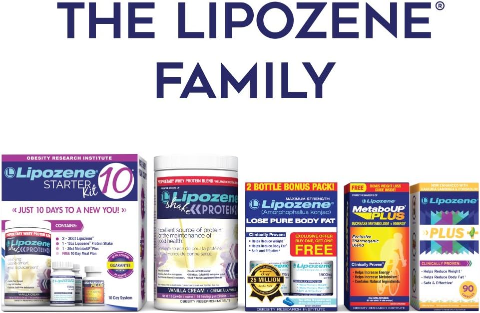 Lipozene MEGA Bottle - 120 Capsules - Largest Size Available - Appetite Suppressant and Control: Health & Personal Care