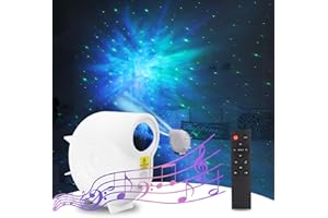 FLASHDA Star Projector, Galaxy Projector for Bedroom, Aurora Projector With Bluetooth Speaker & Timer, Remote Control, Star Projector Night Light for Kids Adults Gaming Room, Home Theater, Ceiling, Room Decor