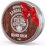 Beard Balm with Sandalwood Scent and Argan & Jojoba Oils- Styles, Strengthens & Softens Beards & Mustaches - Leave in Conditi