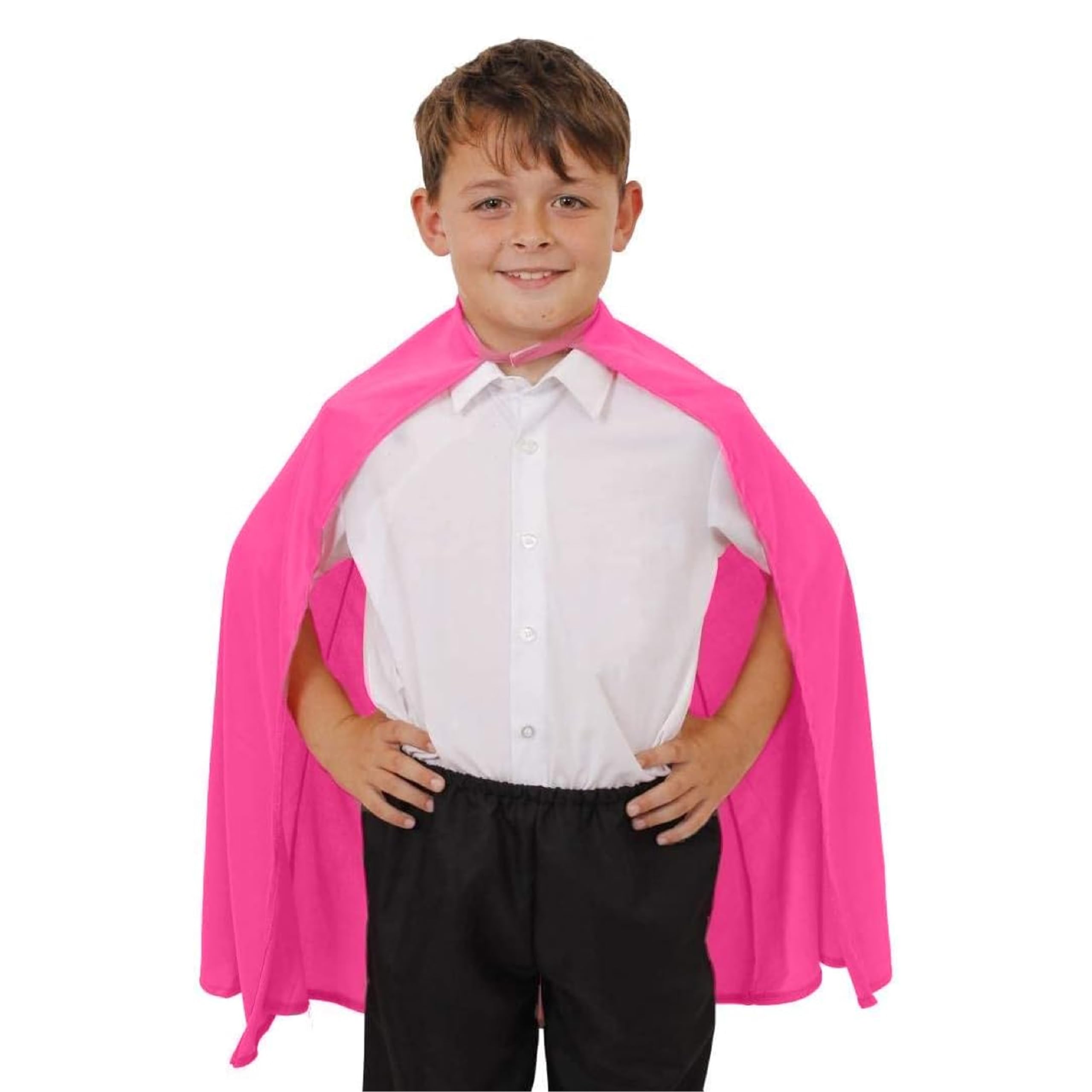 Childs Pink Superhero Cape - Fancy Dress Costume Accesssory - Perfect for for St Patricks Day, Comic Book Characters, Super Villains, Book Week โ image 1