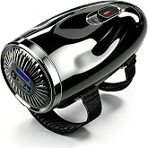 BLOTMS Handheld Barber Massager with Adjustable Straps, 5 Modes, Black | Cordless palm-worn design with 5 speed levels, USB-C charging, and a storage bag for routine salon or home use
