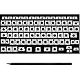 Bfenown Replacement US AP08 Keyboard Keycaps Keys Scissor Clips Hinge for MacBook Pro 13" 15" A1425 A1502 A1398 2012-2015 Year, for MacBook Air 13" A1369 A1466 2011-2015 Year