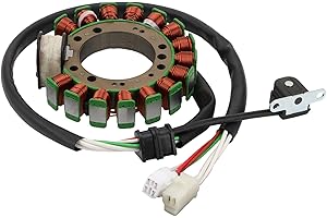 WOOSTAR 15 Coil 7 Wire Magneto Stator Replacement for 1998 Grizzly 600 YFM600FW