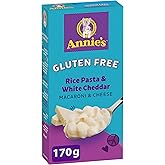 ANNIE'S - MACARONI AND CHEESE Gluten Free Rice Pasta and White Cheddar, No Artificial Flavours or Synthetic Colours, Contains