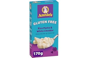 ANNIE'S - MACARONI AND CHEESE Gluten Free Rice Pasta and White Cheddar, No Artificial Flavours or Synthetic Colours, Contains