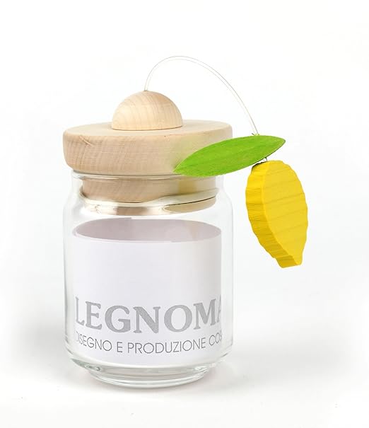 Legnomagia Made in Italy Lemon Small Glass Jar 250 ml Amazon.co.uk