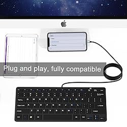 Ultra-Slim 78keys USB-C Mini Wired Keyboard with