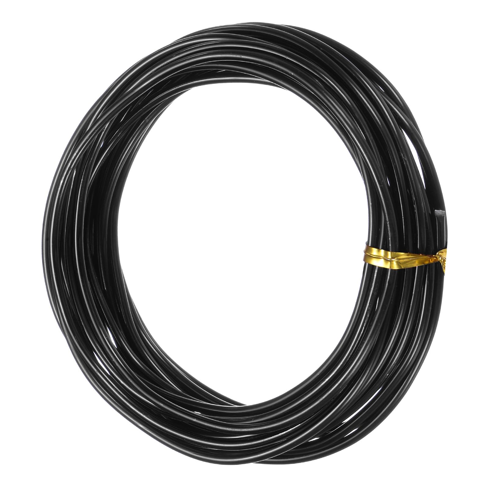 M METERXITY 2.5mm Bonsai Training Wire, 16.4 Feet Total Anodized Aluminum Bonsai Wires for Bonsai Tree Shaping/Branches Fixing/Trunk Holding/DIY Crafting [Black]