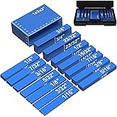 15Pcs Precision Setup Blocks Woodworking Tools, 4inch Aluminum Alloy Setup Blocks Height Gauge Set with Size Markings, Woodwo