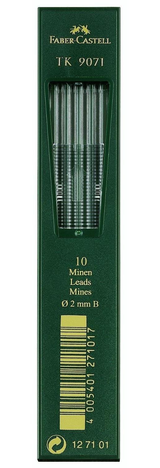 Faber-Castell - Leads for B Clutch Pencils 2 mm Pack of 10