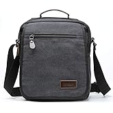 XINCADA Mens Bag Messenger Bag Canvas Shoulder Bags Travel Bag Man Purse Crossbody Bags for Work Business