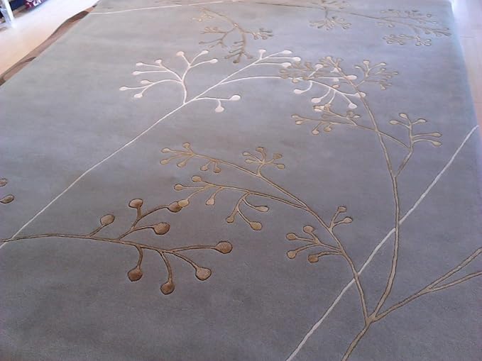 Amazon.com: Transitional Area Rug 8' x10' Oriental Rug Hand Made Tufted