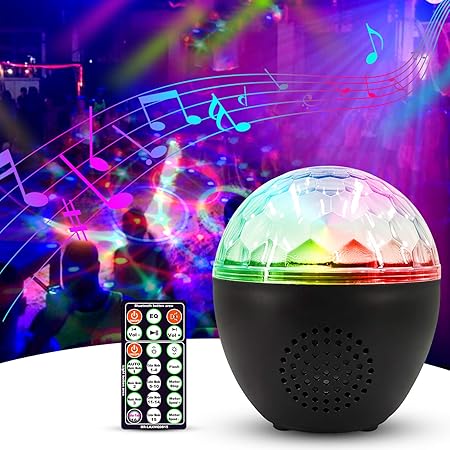 altavoz bluetooth bola led de discoteca