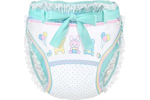 Littleforbig Silky Adult Ribbon Omutsu Diaper Wrap Cover Washable Adjustable Reusable Waterproof - Baby Parade M
