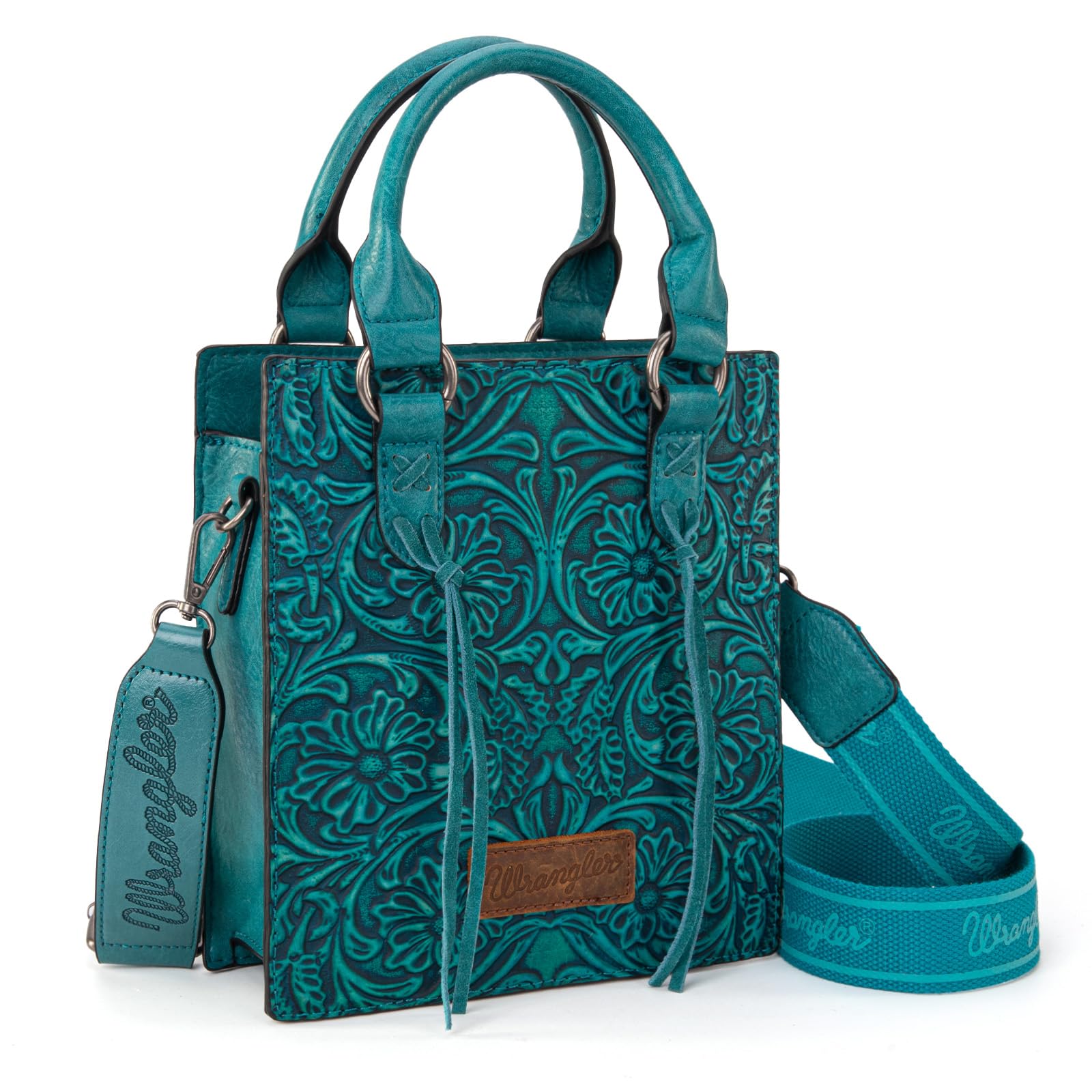 Wrangler Mini Tote bag Tooling Fringe shoulder bag and small Crossbody Bag