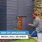 Resincoat Garden Shed Paint Luxury Resin 5Kg Oak Brown 1 Coat view 5