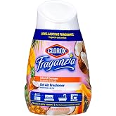 Clorox Fraganzia Gel Air Freshener Cone, Hawaiian Escape, 6 Oz | No-plug, battery-free freshener for small rooms, closets, kitchens, and bathrooms