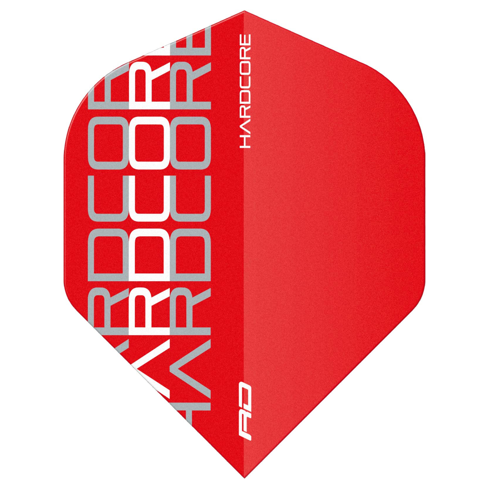 RED DRAGON Hardcore XT White Triple Darts Flights - 4 Sets Per Pack (12 Flights in Total)