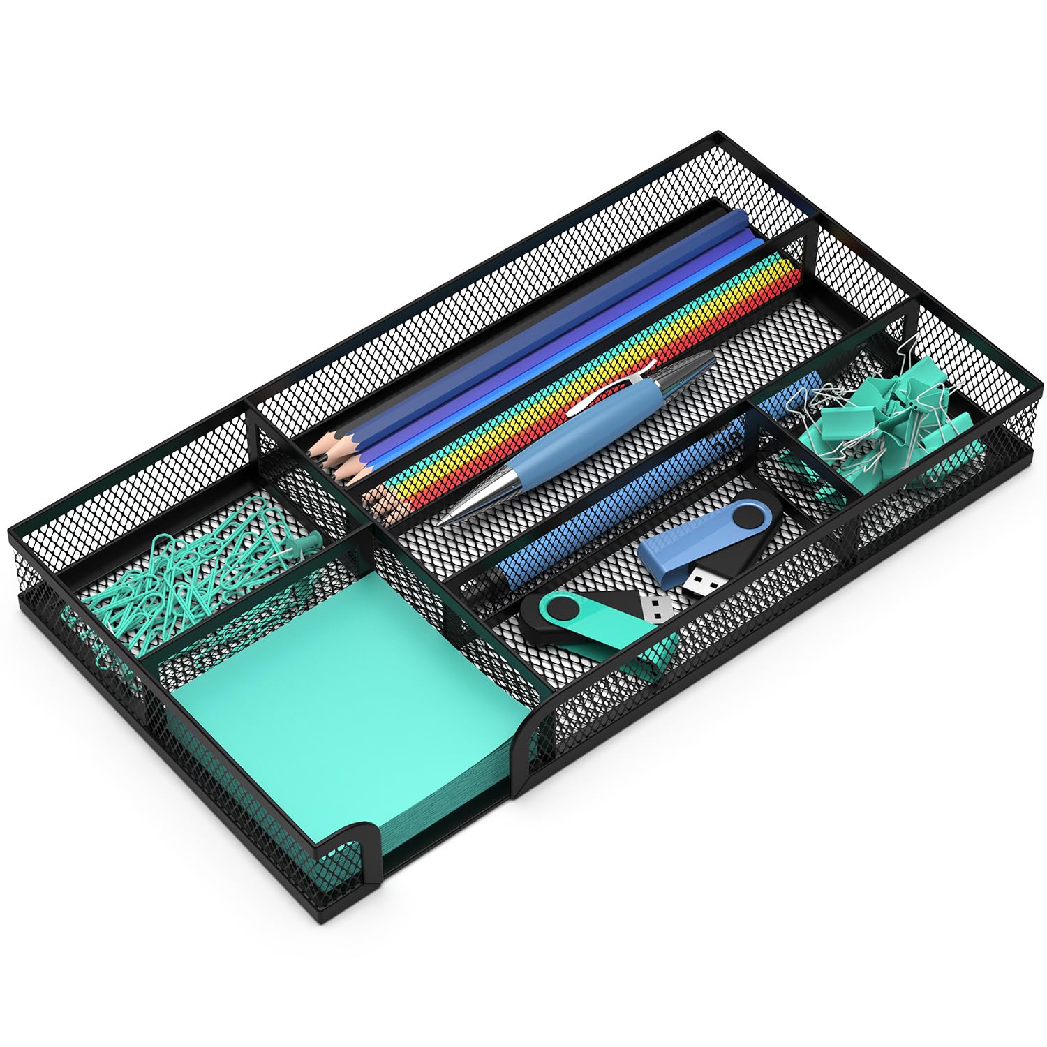 Photo 1 of ITAYVAN Desk Drawer Organizer, Small Metal Mesh Drawer Organizer Tray, Office Pencil Drawer Organizer Accessories for Desktop, Bathroom, Kitchen, Makeup, Vanity