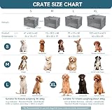 Petsfit Soft Dog Kennel with Thick Mat Adjustable Frame 100x64x63 Grey view 3